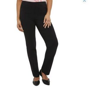 Penmans Women's Black Pull-On Straight Leg Pant with Slim Waistband, Size Small